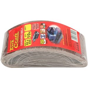 Tork Craft Sanding Belt 60 X 400Mm 80Grit 10/Pack (For Triton Palm Sander)