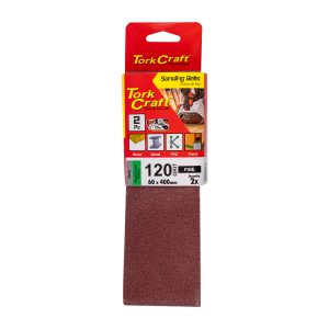 Tork Craft Sanding Belt 60 X 400Mm 120Grit 2/Pack (For Triton Palm Sander)
