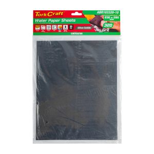 Tork Craft Water Paper 230 X 280Mm 320 Grit Wet & Dry 10 Per Pack Std