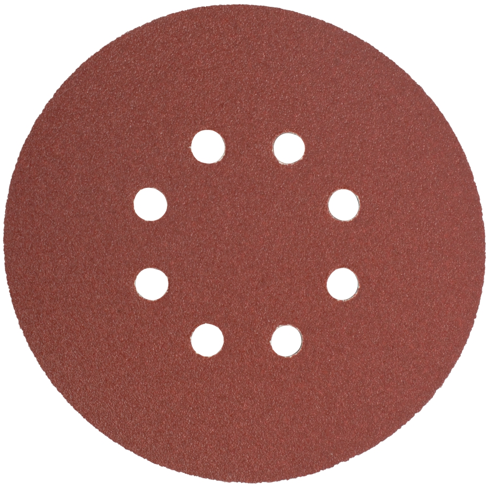 Tork Craft Sanding Disc 150Mm 80 Grit With Holes 10/Pk Hook And Loop