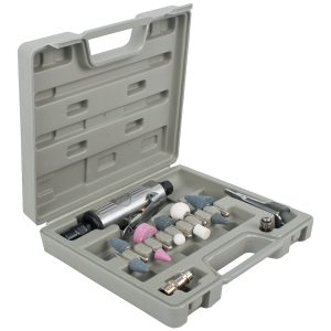 Aircraft Air Die Grinder 6Mm 14 Piece Kit Blow Mould Case