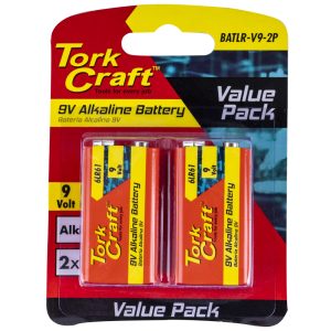 Tork Craft Battery 9V Alkaline X2 Per Card