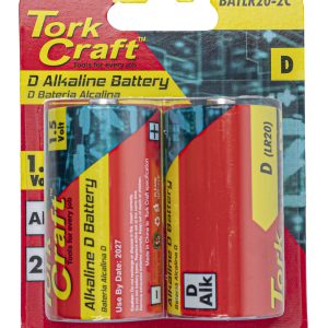 Tork Craft Battery D 1.5V 2 Pack Carded Alkaline