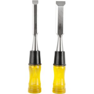 Tork Craft Wood Chisel 100Mm Blade 2Pc 12/19Mm With Pvc Handle