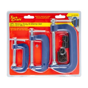 Tork Craft Clamp G 3 Piece Set 50 75 & 100Mm 2 3 & 4' Kit