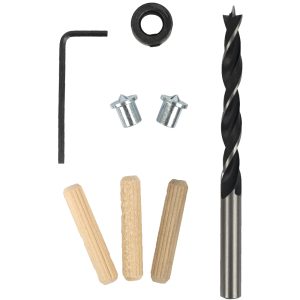 Tork Craft Doweling Accessory Kit 8Mm - 27 Piece (Birch Wood)