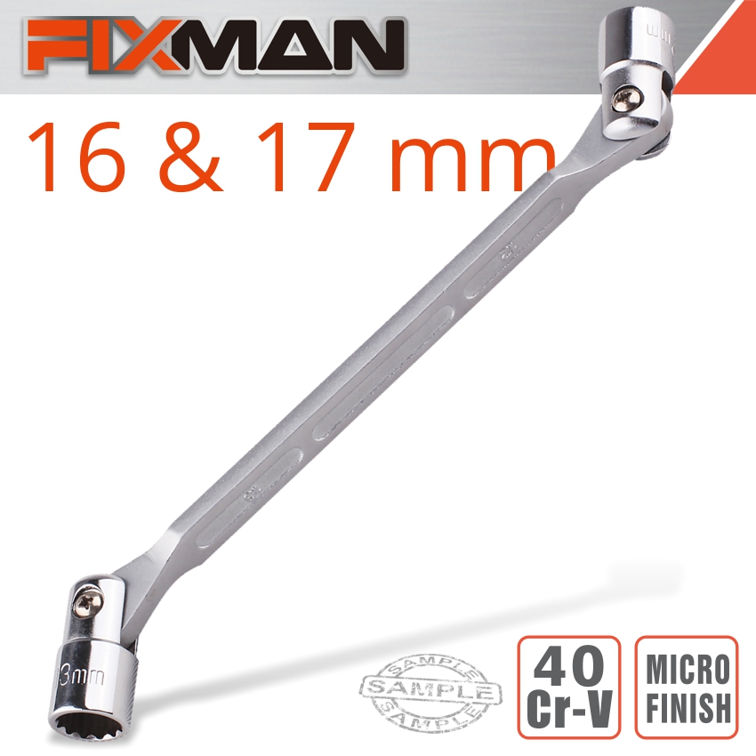 Fixman Hinged Socket Wrench 16X17Mm