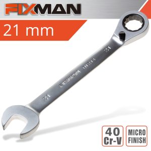 Fixman Reversible Combination Ratcheting Wrench 21Mm