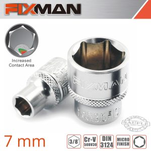 Fixman 3/8' Drive Hex Socket 7Mm