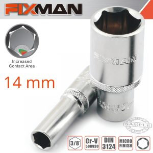 Fixman 3/8' Dr Deep Socket 14Mm