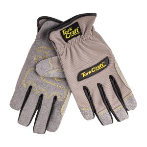 Tork Craft Mechanics Glove Small Synthetic Leather Palm Spandex Back