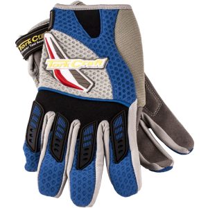 Tork Craft Mechanics Glove Medium Synthetic Leather Palm Air Mesh Back Blue