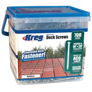 Kreg Kreg Stainless Steel Deck Screws 2' #8 Coarse Pan Head 700Ct