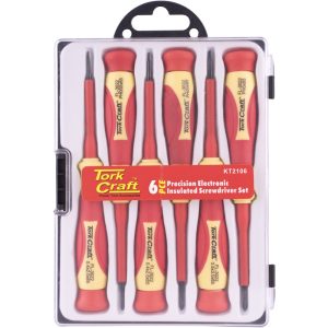 Tork Craft 6Pc Precision Electronic Insulated Screwdriver Set