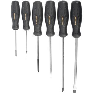 Tork Craft 6Pc Screwdriver Set Black Handle