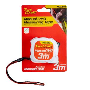 Tork Craft Measuring Tape M/Lock 3M X 16Mm Plastic Casing