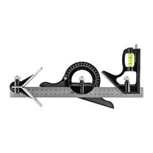 Tork Craft Combination Square & Protractor 3Pc Set