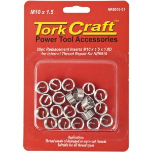 Tork Craft Thread Repair Kit M10 X 1.5 X 1.0D Repl. Inserts For Nr5010