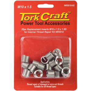 Tork Craft Thread Repair Kit M10 X 1.5 X 1.5D Repl. Inserts For Nr5010