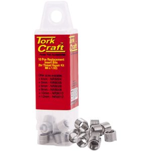 Tork Craft Thread Repair Kit M6 X 1.5D Replacement Inserts 10Pce