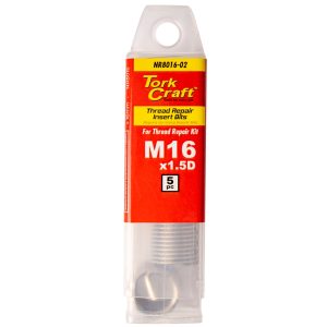Tork Craft Thread Repair Kit M16 X 1.5D Replacement Inserts 5Pce