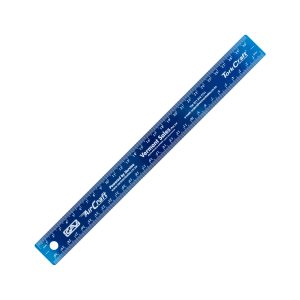 Tork Craft 300Mm Cork Backed Stainless Steel Ruler Blue