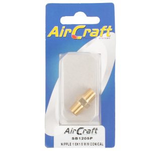 Aircraft Nipple 1/8X1/8 M/M Conical 1Pc Pack