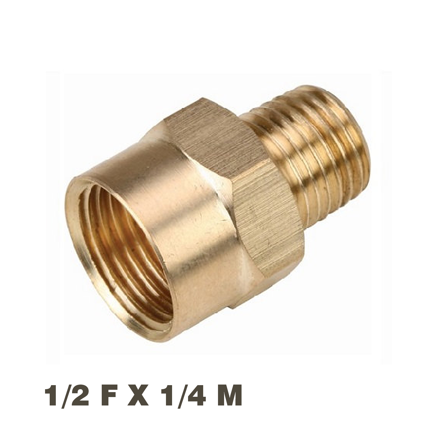 Aircraft Reducer Brass 1/4X1/2 M/F