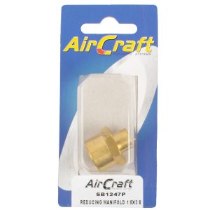 Aircraft Reducing Manifold 1/8X3/8 F/F 1Pc Pack