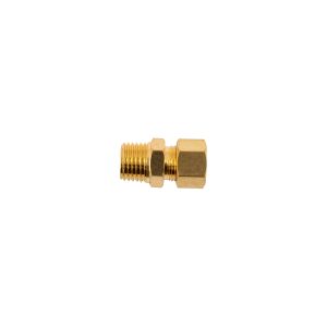 Aircraft Brass Conical Str. 5/16' Tube X 1/4' M