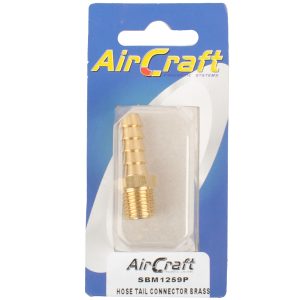 Aircraft Hose Tail Connector Brass 1/4M X 10Mm 1Pc Pack