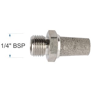 Aircraft Muffler Metal Conical 1/4' Male