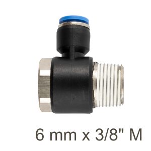 Aircraft Swivel Elbow Pu 6Mm X 3/8' M