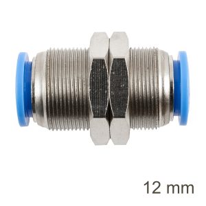 Aircraft Metal Bulkhead Str. Connector 12Mm