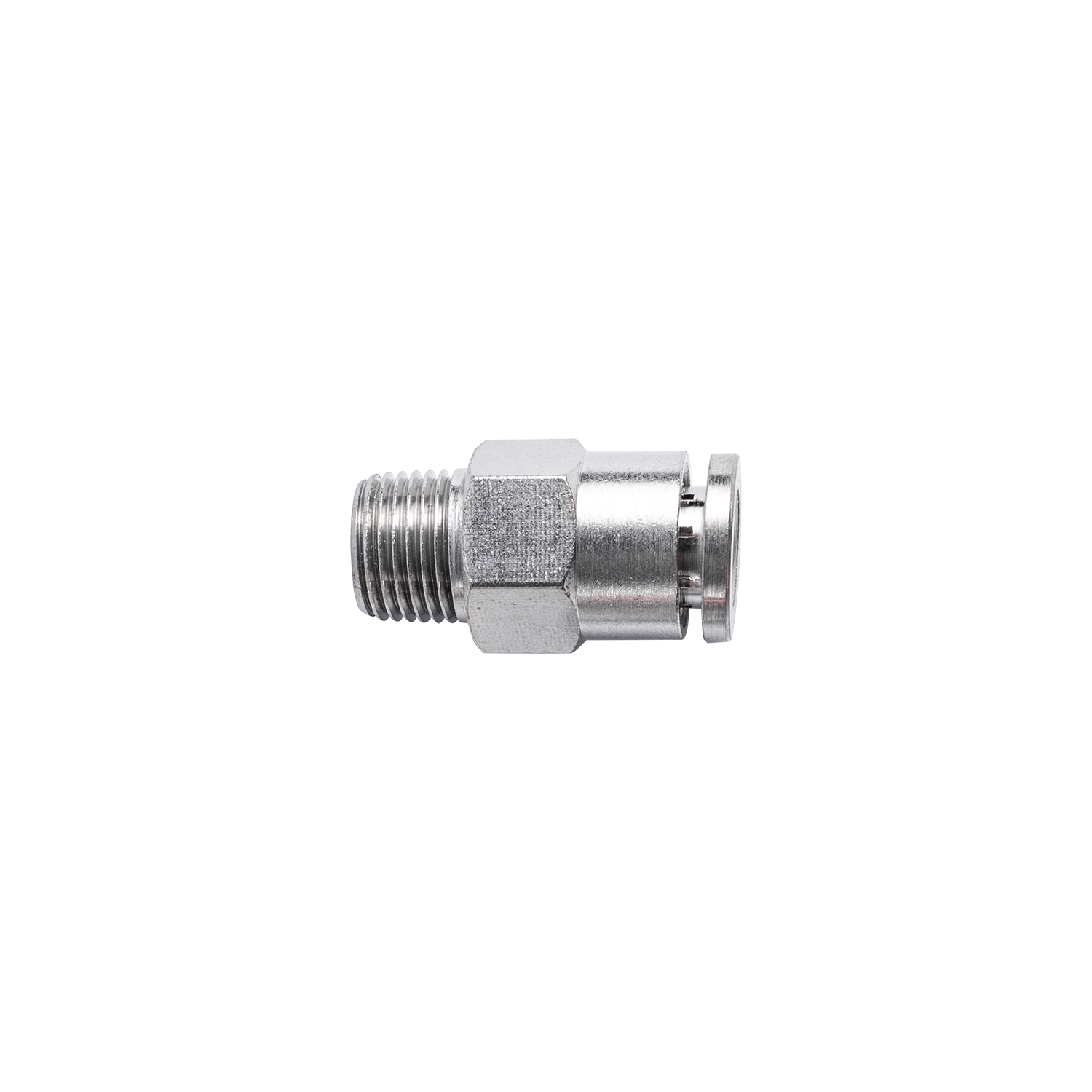 Aircraft Metal Pu Fitting Straight 6Mm X 1/8' M