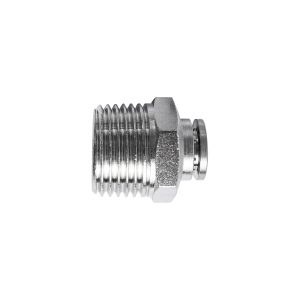 Aircraft Metal Pu Fitting Straight 8Mm X 1/2' M