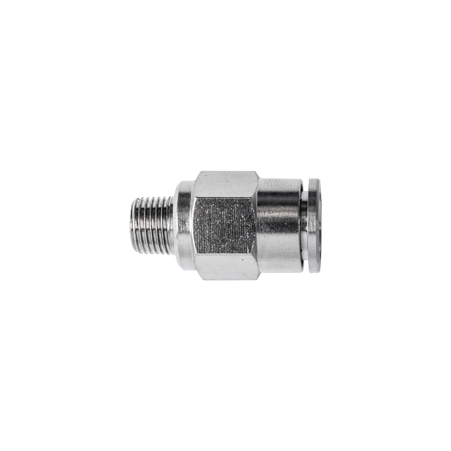 Aircraft Metal Pu Fitting Straight 10Mm X 1/8' M