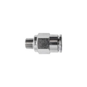 Aircraft Metal Pu Fitting Straight 10Mm X 1/4' M