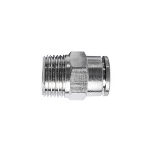 Aircraft Metal Pu Fitting Straight 10Mm X 3/8' M