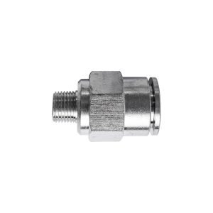 Aircraft Metal Pu Fitting Straight 12Mm X 1/8' M