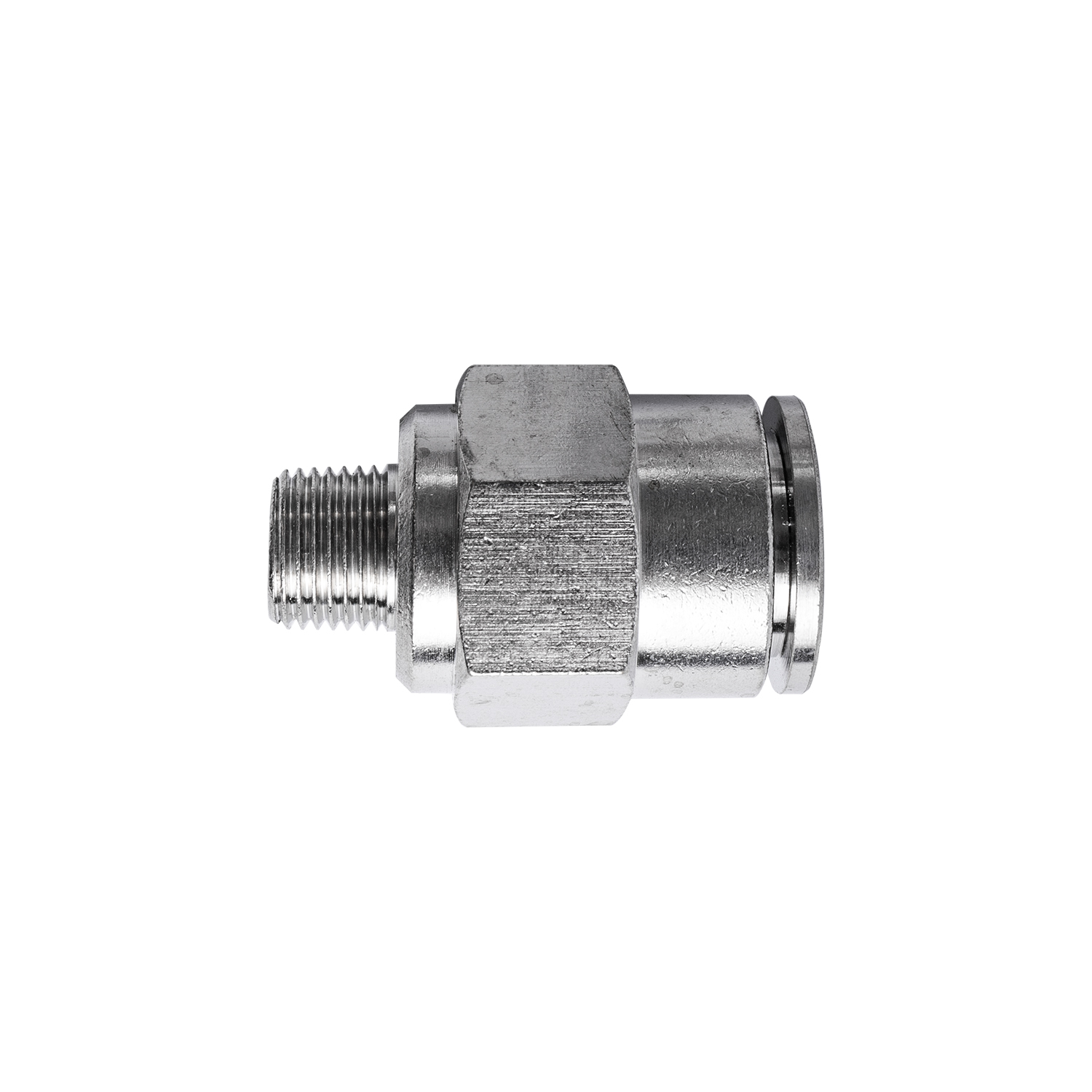 Aircraft Metal Pu Fitting Straight 12Mm X 1/8' M