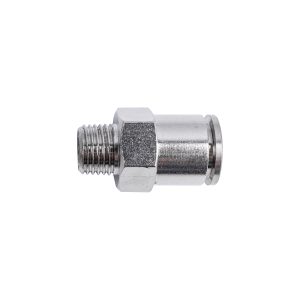 Aircraft Metal Pu Fitting Straight 12Mm X 1/4' M