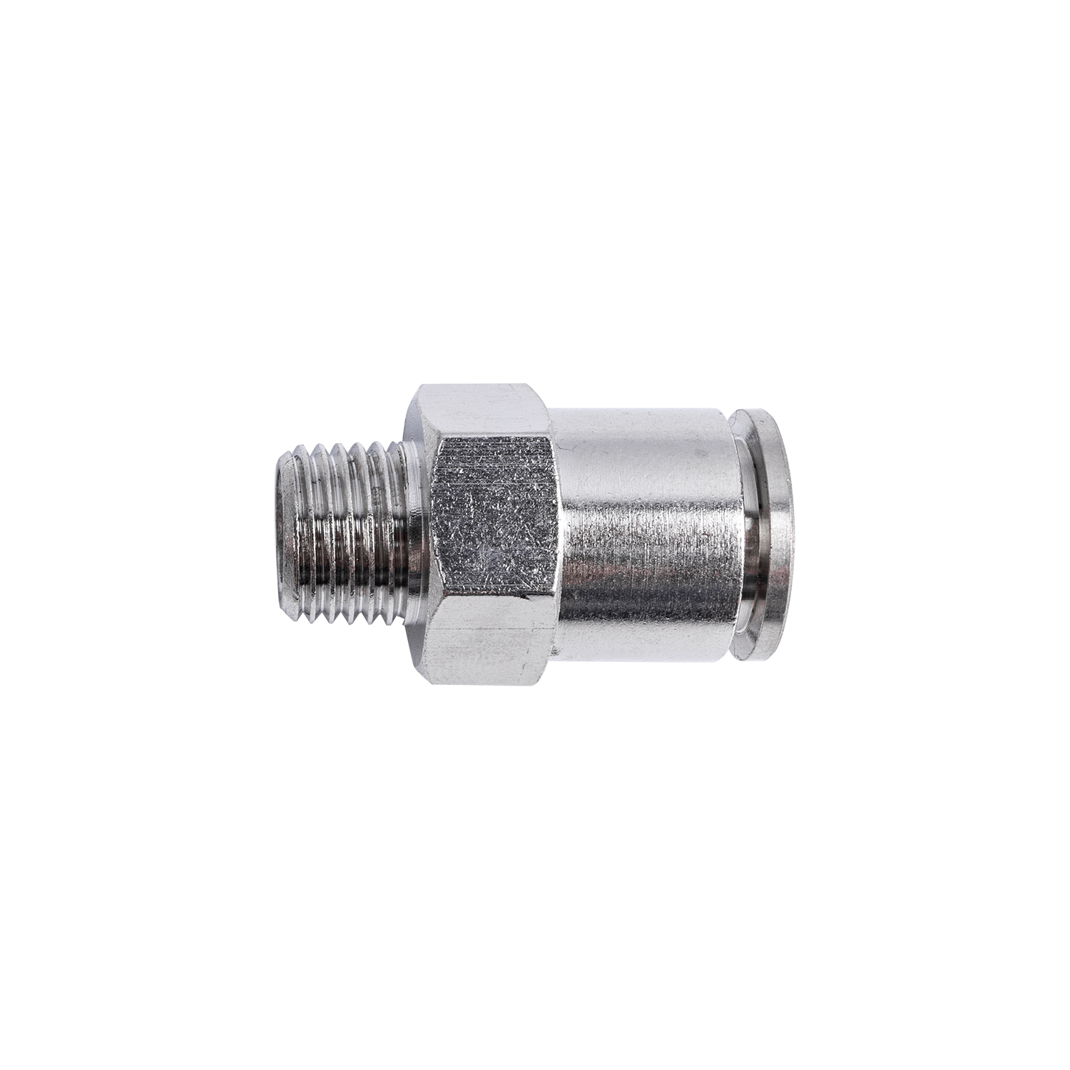 Aircraft Metal Pu Fitting Straight 12Mm X 1/4' M