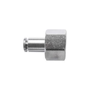 Aircraft Metal Pu Fitting Straight 4Mm 1/4' F