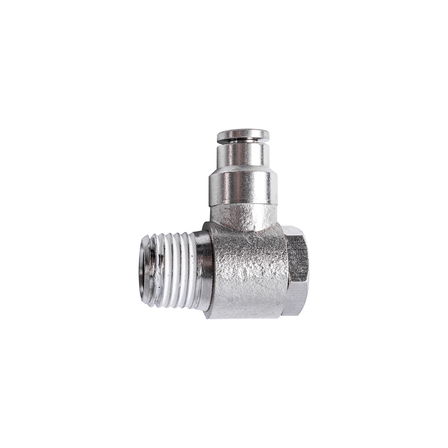 Aircraft Metal Swiv. Elbow 4Mm X 1/4' M