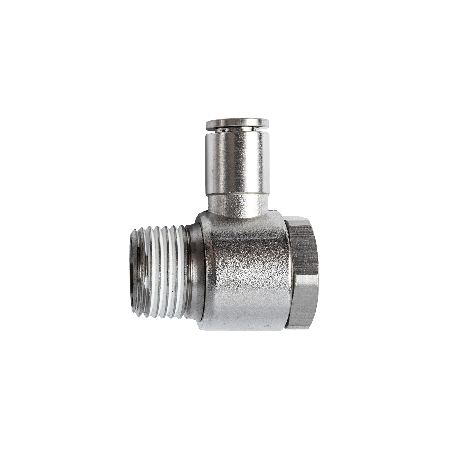 Aircraft Metal Swiv. Elbow 8Mm X 1/2' M