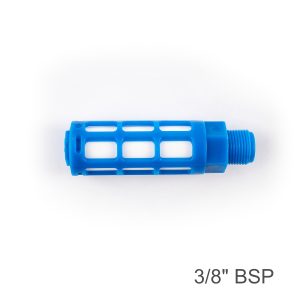 Aircraft Plastic Breather Silencer 3/8' M Blue