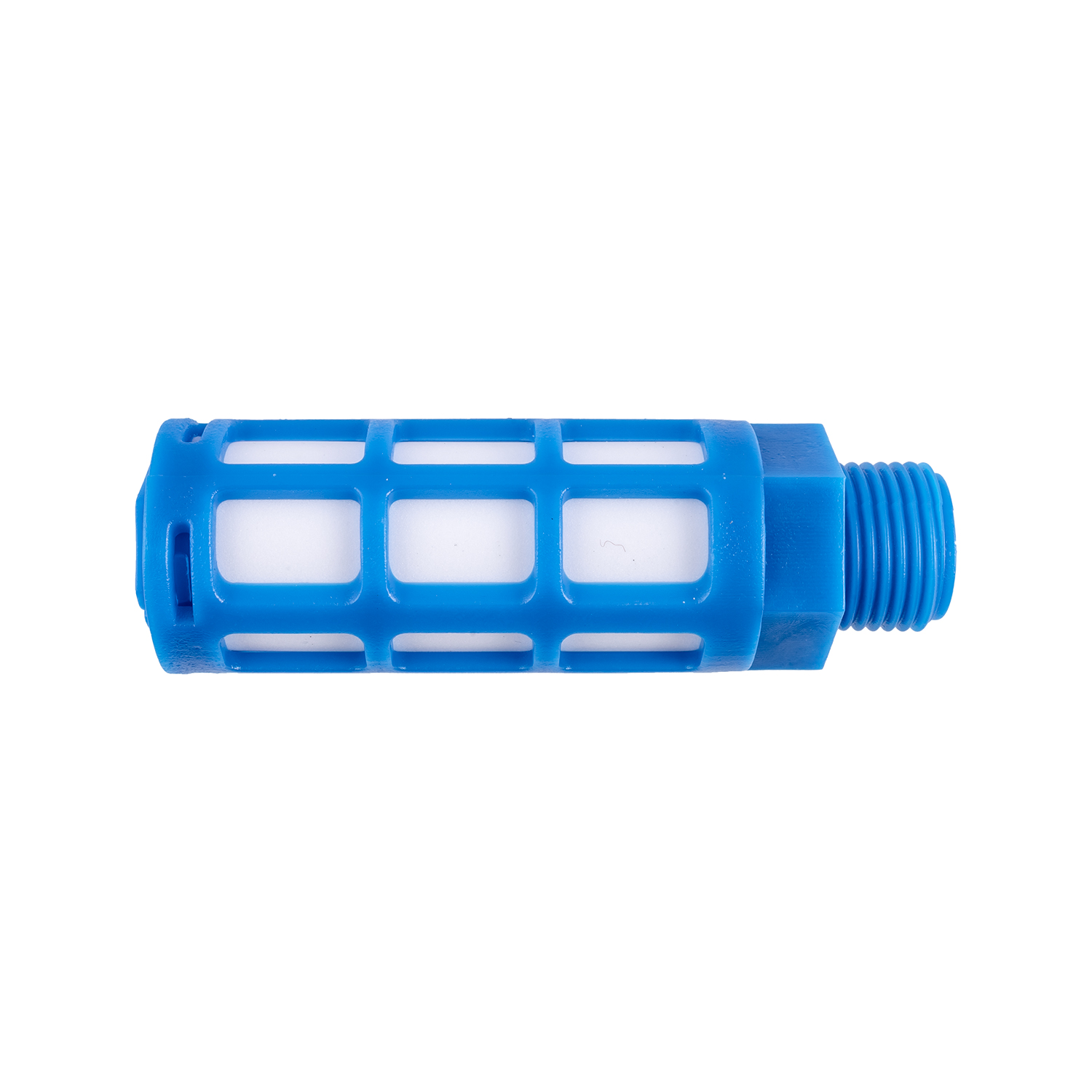 Aircraft Plastic Breather Silencer 1/2' M Blue