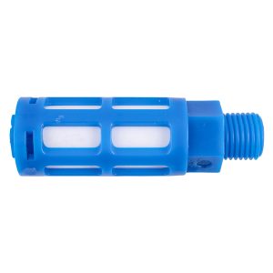 Aircraft Plastic Breather Silencer 1/4' M Blue