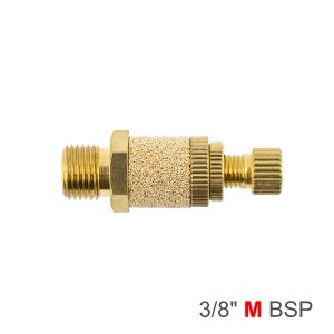 Aircraft Flow Control Silencer Brass 3/8' M
